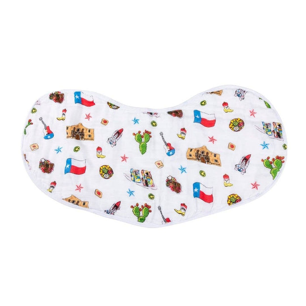 2-in-1 Burp Cloth and Bib: Texas Baby (Unisex)