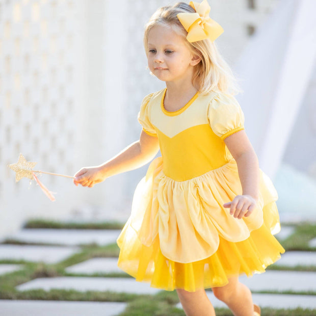 Girls Dress - Yellow Princess