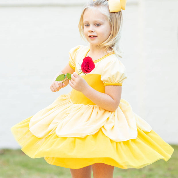 Girls Dress - Yellow Princess