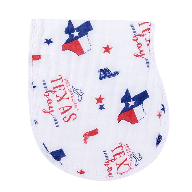 Texas Boy 2-in-1 Burp Cloth and Bib