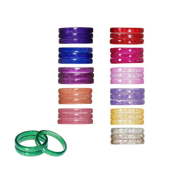 Glitter Colors Bangle Pack - 3 bracelets