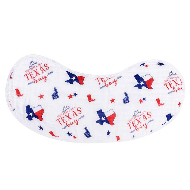 Texas Boy 2-in-1 Burp Cloth and Bib