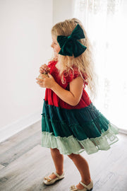 Brielle Shimmer Dress - Holiday Cheer