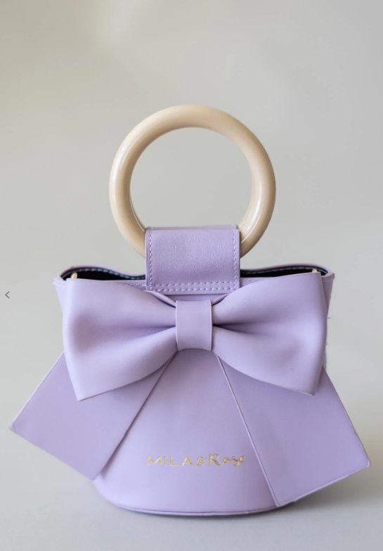 Lavender Bow Purse