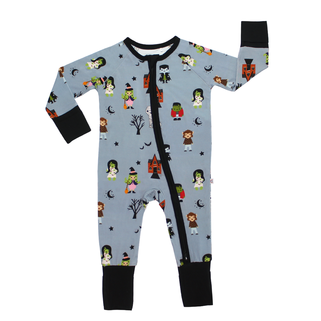 Flutterby Butterfly Bamboo Baby Convertible Footie Pajama